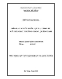 Luận văn:ĐÀO TẠO NGUỒN NHÂN LỰC TẠI CÔNG TY CỔ PHẦN MAY TRƯỜNG GIANG, QUẢNG NAM