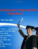 Bài thảo luận Công nghệ may trang phục 1