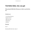 Túi Hello Kitty cho con gái