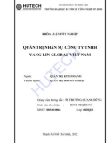 Luận văn: Quản trị nhân sự tại công ty TNHH Yang Lin Global Việt Nam