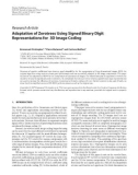 Báo cáo hóa học:   Research Article Adaptation of Zerotrees Using Signed Binary Digit Representations for 3D Image Coding