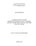 Luận văn Thạc sĩ Sư phạm hoá học: Lựa chọn, xây dựng và sử dụng hệ thống bài tập hóa học chương Cacbohiđrat Hóa học 12 cho học sinh yếu kém tại trường THPT Lê Quý Đôn – Yên Bái