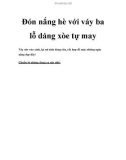 Đón nắng hè với váy ba lỗ dáng xòe tự may