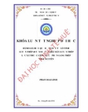 Khóa luận tốt nghiệp: Đánh giá hiệu quả dự án đầu tư lò tinh luyện thép 40 tấn/mẻ của Nhà máy luyện thép Lưu Xá thuộc Công ty Cổ phần Gang thép Thái Nguyên