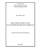 Luận án Tiến sĩ Quản lý giáo dục: Quản lý đào tạo trực tuyến tại các trường đại học Việt Nam hiện nay