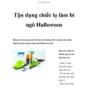 Tận dụng chiếc lọ làm bí ngô Halloween