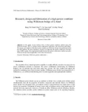 Báo cáo  Research, design and fabrication of a high-power combiner using Wilkinson bridge of L-band 