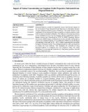 Impact of cation concentration on graphene oxide properties fabricated from disposed batteries