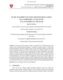 An EFL teacher’s negative emotion regulation in classrooms: A case study at a university in Vietnam