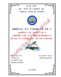 Khóa luận tốt nghiệp Kế toán-Kiểm toán: Nghiên cứu kế toán tập hợp chi phí và tính giá thành sản phẩm Sợi của Công ty Cổ phần Dệt May Huế