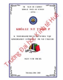 Khóa luận tốt nghiệp Kế toán-Kiểm toán: Kế toán doanh thu và xác định kết quả kinh doanh ở công ty Cổ phần Dệt may Huế