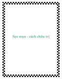 Sẹo mụn - cách chữa trị