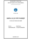 Khóa luận tốt nghiệp Quản trị doanh nghiệp: Một số biện pháp nâng cao hiệu quả sản xuất kinh doanh tại công ty cổ phần thương mại và công nghệ môi trường xanh