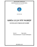 Khóa luận tốt nghiệp Quản trị doanh nghiệp: Xây dựng và hoàn thiện chiến lược marketing tại doanh nghiệp xuất nhập khẩu Quảng Bình