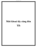 Mứt khoai tây cùng đón Tết