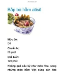 Bắp bò hầm atisô