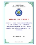 Khóa luận tốt nghiệp Marketing: Các yếu tố ảnh hưởng đến hành vi tiêu dùng nội thất xanh của người tiêu dùng trên địa bàn thành phố Huế - Trường hợp nghiên cứu tại công ty TNHH MTV nội thất Wood Park