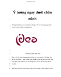 Ý tưởng ngay dưới chân mình