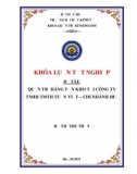 Khóa luận tốt nghiệp Quản trị kinh doanh: Quản trị hàng tồn kho tại Công ty TNHH TMTH Tuấn Việt – Chi nhánh Huế