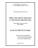 Luận án Tiến sĩ Văn học: Thiền tính trong thơ haiku và tranh mặc hội Nhật Bản