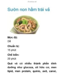 Sườn non hầm trái vải