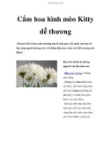 Cắm hoa hình mèo Kitty dễ thương