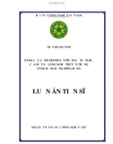 Luận án tiến sĩ Kinh tế: Năng lực cạnh tranh sản phẩm gỗ mỹ nghệ của một số làng nghề truyền thống vùng đồng bằng sông Hồng