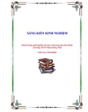 Sáng kiến kinh nghiệm THPT: Định hướng nghề nghiệp cho học sinh trong lớp chủ nhiệm ở trường THPT Phạm Hồng Thái