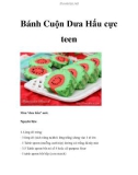 Bánh Cuộn Dưa Hấu cực teen