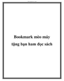 Bookmark mèo máy tặng bạn ham đọc sách