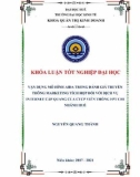 Khóa luận tốt nghiệp Quản trị kinh doanh: Vận dụng mô hình AIDA trong đánh giá truyền thông marketing tích hợp đối với dịch vụ Internet cáp quang của CTCP Viễn Thông FPT – chi nhánh Huế