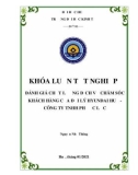 Khóa luận tốt nghiệp Quản trị kinh doanh: Đánh giá chất lượng dịch vụ chăm sóc khách hàng của đại lý Hyundai Huế - Công ty TNHH Phước Lộc