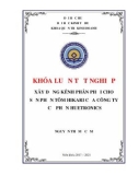 Khóa luận tốt nghiệp Quản trị kinh doanh: Xây dựng kênh phân phối cho sản phẩm tôm Hikari của công ty Cổ phần Huetronics