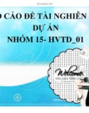 Báo cáo đề tài nghiên cứu: Tìm hiểu nhu cầu phim 3 D thị trường Đà Nẵng