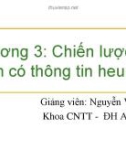 Bài giảng Trí tuệ nhân tạo (Artificial Intelligence): Chương 3 – GV. Nguyễn Văn Hòa