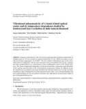 Vibrational anharmonicity of A-band related optical center and its temperature dependence studied by femtosecond laser excitation in bulk natural diamond