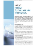 HỒ SƠ NHIỄM THỰC CẦU KHUẨN TRONG SỮA