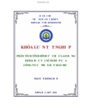 Khóa luận tốt nghiệp Quản trị kinh doanh: Phân tích tình hình tổ chức lao động khoa học tại xí nghiệp của Công ty cổ phần Dệt may Huế