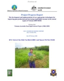 Project Technical Report: The development and implementation of new appropriate technologies for improving goat production and increasing small-holder income in the central region of Vietnam 