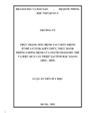 Luận án Tiến sĩ Y học: Thực trạng mắc bệnh Tay Chân Miệng ở trẻ 1 – 5 tuổi; Kiến thức, thực hành phòng chống bệnh của người chăm sóc trẻ và hiệu quả can thiệp tỉnh Hậu Giang (2013-2015)