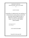 Luận án tiến sĩ Lâm nghiệp: Ảnh hưởng của khí hậu đến tăng trưởng của Du sam, Bạch tùng và Đỉnh tùng ở khu vực Đà Lạt và Đức Trọng, tỉnh Lâm Đồng