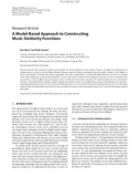 Báo cáo hóa học: Research Article A Model-Based Approach to Constructing Music Similarity Functions