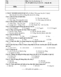 Đề thi học kì 2 môn Giáo dục địa phương lớp 6 năm 2022-2023 có đáp án - Trường THCS Đồng Khởi