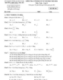 Đề thi học kì 2 môn Toán lớp 11 năm 2023-2024 - Trường THPT Bắc Trà My, Quảng Nam