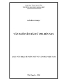 Luận văn Thạc sĩ Ngôn ngữ và Văn hóa Việt Nam: Văn xuôi Yên Bái từ 1986 đến nay