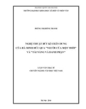 Luận văn Thạc sĩ Văn học Việt Nam: Nghệ thuật bút ký chân dung của Hà Minh Đức qua Người của một thời và Tài năng và danh phận