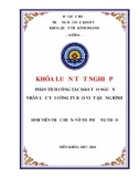 Khóa luận tốt nghiệp Quản trị kinh doanh: Phân tích công tác đào tạo nguồn nhân lực tại Công ty Bảo Việt Quảng Bình