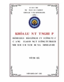 Khóa luận tốt nghiệp Quản trị kinh doanh: Đánh giá sự hài lòng trong công việc của người lao động tại Công ty trách nhiệm hữu hạn chế biến gỗ Minh An Huế