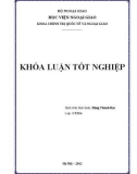 Khóa luận tốt nghiệp Quan hệ quốc tế: Tiến trình 'tái khởi động' quan hệ Nga – Mỹ từ năm 2009 đến 2012: Hướng triển khai và kết quả