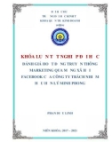 Khóa luận tốt nghiệp Quản trị kinh doanh: Đánh giá hoạt động truyền thông marketing qua mạng xã hội facebook của công ty TNHH Lý Minh Phong
